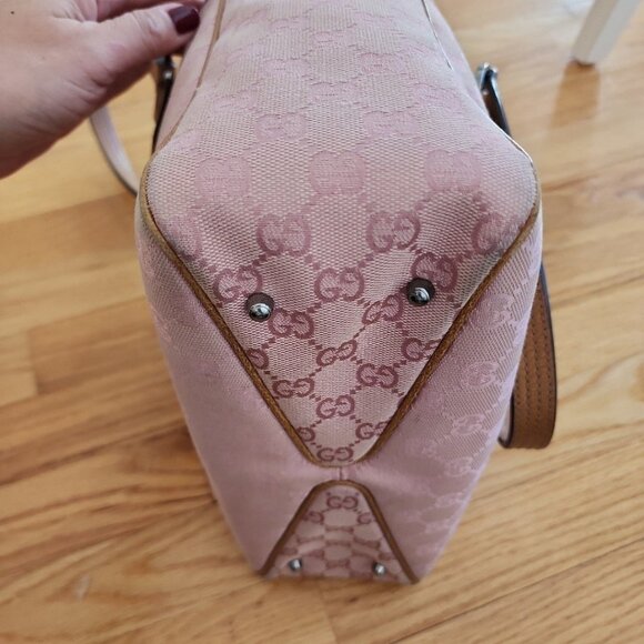 Gucci Canvas and Leather Tote - Picture 9 of 12